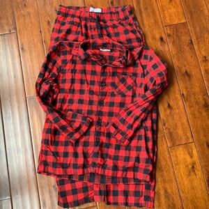 Goodfellow and Co men’s plaid pajama set. Size medium. Buffalo plaid